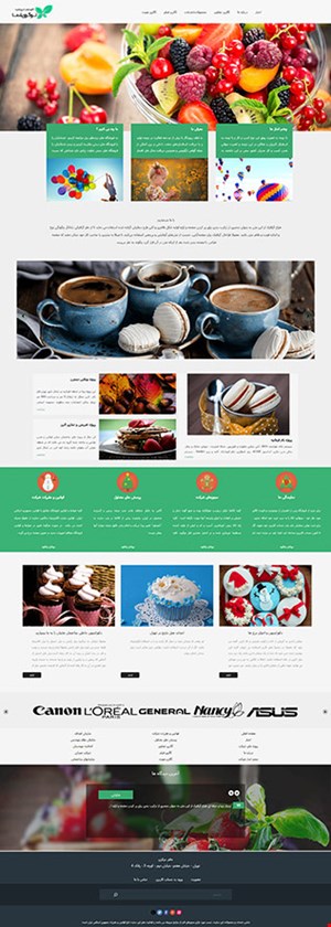 طراحی سایت شرکتی با قالب work7